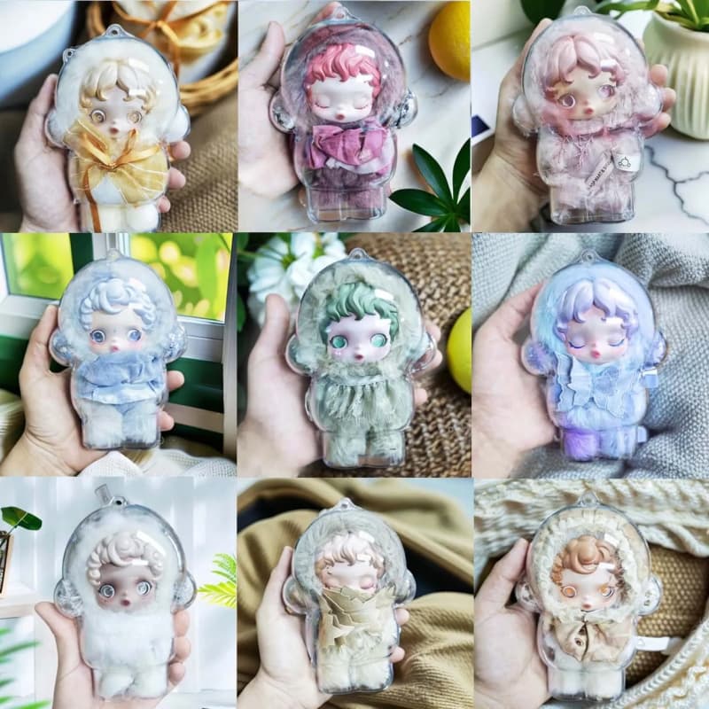 SKULLPANDA V2 Series Cover Skullpanda Winter Symphony เคสใสป้องกัน SP Plush Cute Dolls Transparent Dustproof HD Shell Cover รูปที่ 3