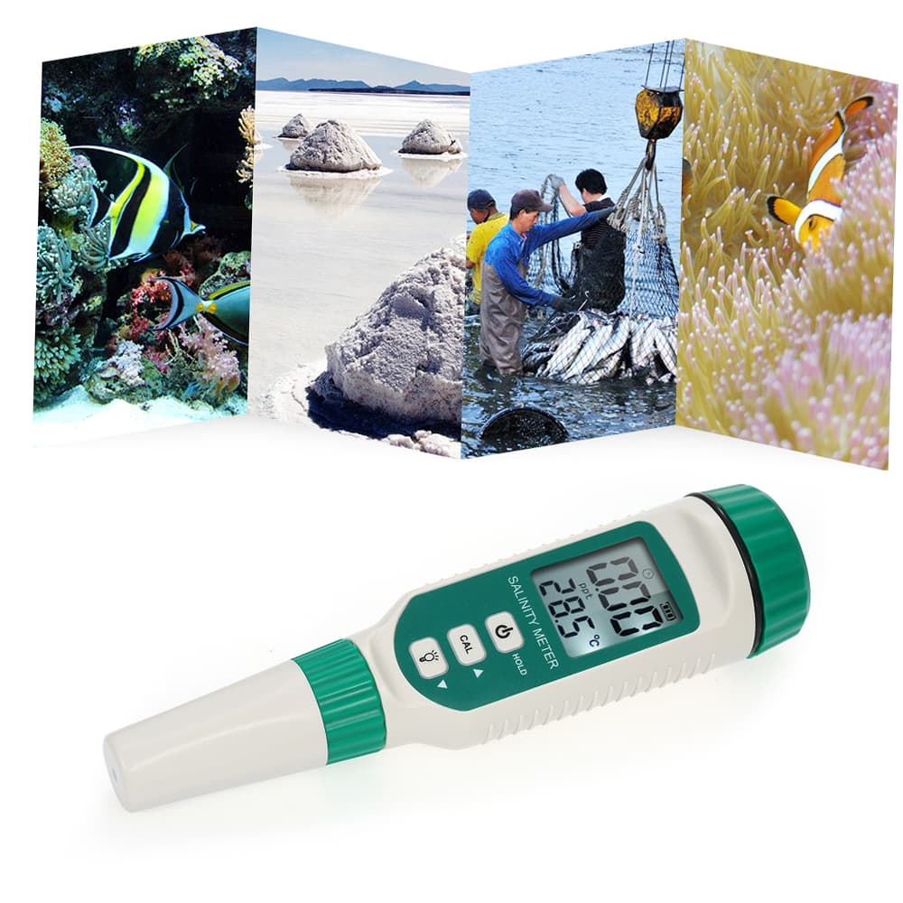 เครื่องวัดความเค็ม แบบดิจิตอล Salinity meter AR8012 า วัดค่าเกลือ วัดน้ำทะเล ปากกาทดสอบคุณภาพน้ํา 10-50% PPT รูปที่ 5