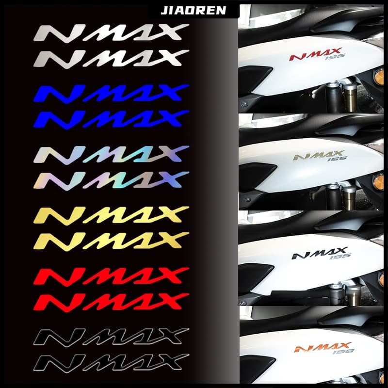 สติกเกอร์ Nmax แต่งอักษรโลโก้ สะท้อนแสง โฮโลแกรม เรืองแสง ตกแต่ง มอเตอร์ไซค์ โลโก้ รูปที่ 1