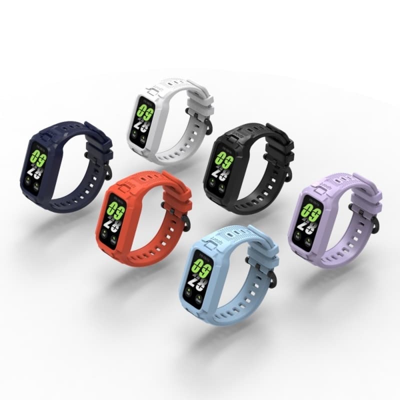 สายรัดซิลิโคน + สําหรับ Xiaomi Smart Band 9 Active/8 Active SmartWatch สายรัดข้อมือกีฬาสําหรับ Redmi Smart Band 3 2 Soft TPU Bracelect รูปที่ 5