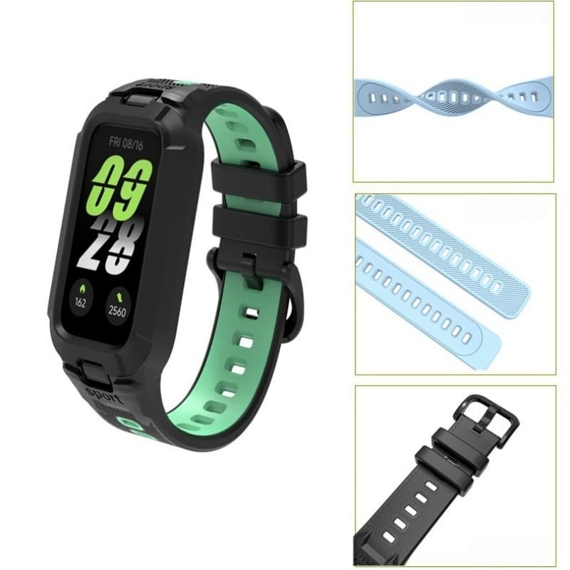 สายรัดซิลิโคน + สําหรับ Xiaomi Smart Band 9 Active/8 Active SmartWatch สายรัดข้อมือกีฬาสําหรับ Redmi Smart Band 3 2 Soft TPU Bracelect รูปที่ 4