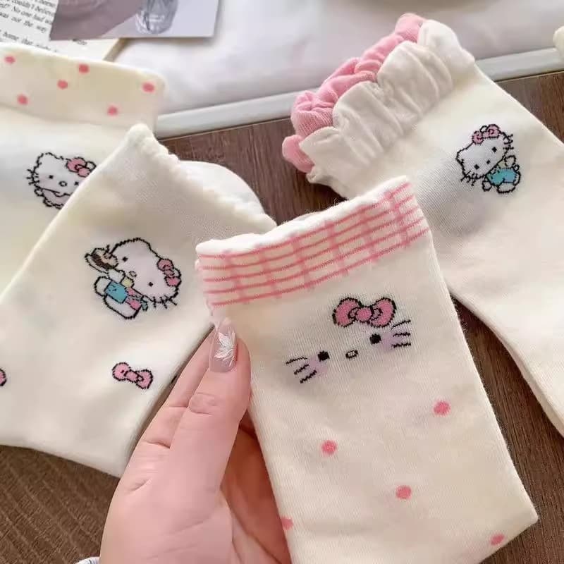 แฟชั่น เกาหลีลูกไม้สีขาวแมวถุงเท้าผู้หญิงน่ารักนักเรียนฤดูร้อนถุงเท้ากีฬา รูปที่ 9
