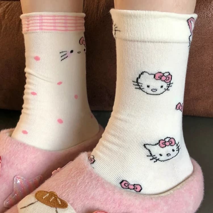 แฟชั่น เกาหลีลูกไม้สีขาวแมวถุงเท้าผู้หญิงน่ารักนักเรียนฤดูร้อนถุงเท้ากีฬา รูปที่ 3