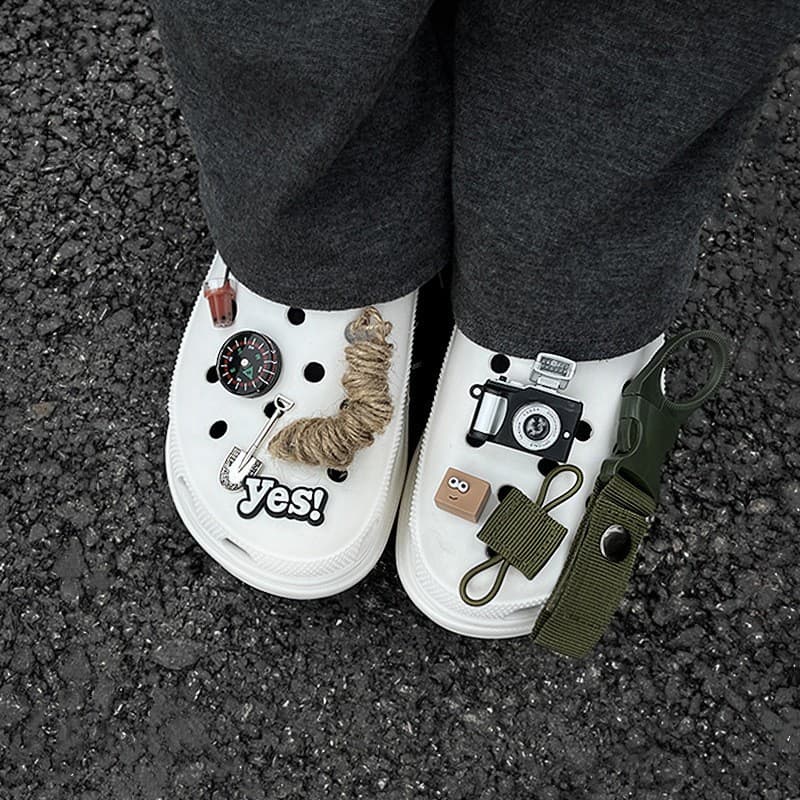 50style 3D ที่ถอดออกได้การ์ตูนรองเท้า Charms ตกแต่งรองเท้าs หัวเข็มขัดน่ารักรองเท้าอุปกรณ์เสริมตกแต่งสําหรับสาว รูปที่ 4