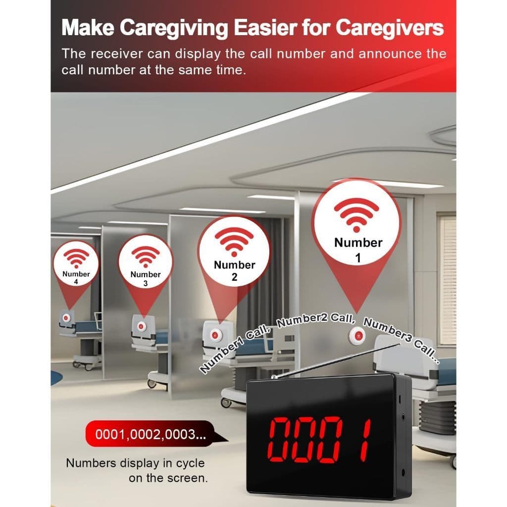 DAYTECH Pager ระบบการโทร Bell Call บริการลูกค้า ร้านอาหาร/โรงพยาบาลพร้อมโทรศัพท์ loceng buzzer รูปที่ 5