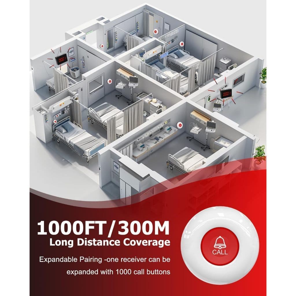 DAYTECH Pager ระบบการโทร Bell Call บริการลูกค้า ร้านอาหาร/โรงพยาบาลพร้อมโทรศัพท์ loceng buzzer รูปที่ 6
