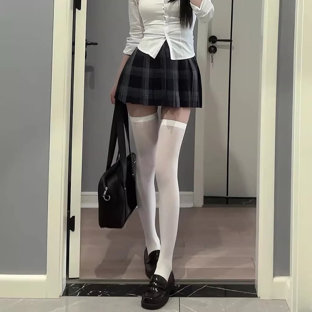 Hai Girls ที่ชื่นชอบ! ถุงเท้า OTK Cool & Lightweight สําหรับ Hot Weather Thai School Style! ระบายอากาศและที่มองไม่เห็น รูปที่ 6