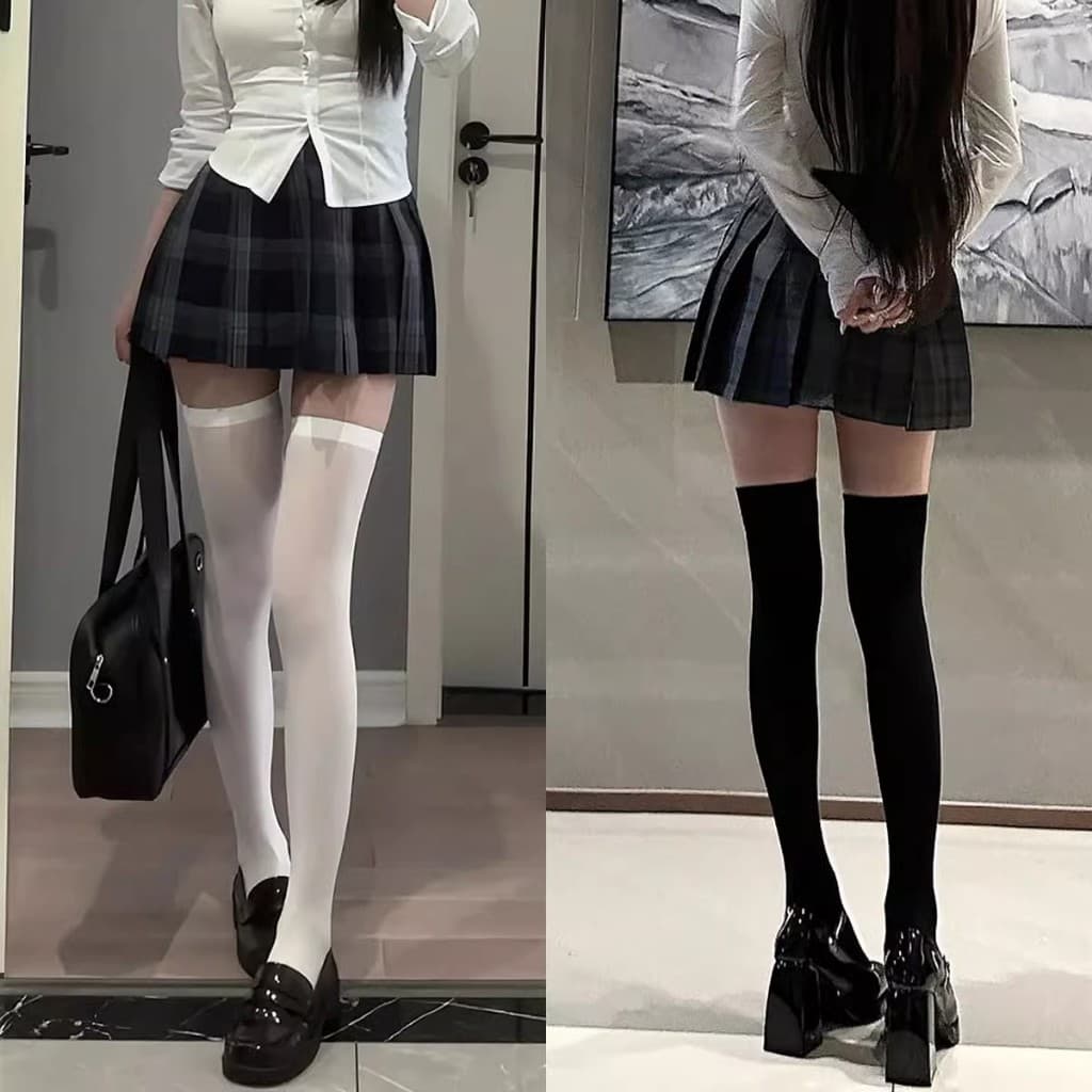 Hai Girls ที่ชื่นชอบ! ถุงเท้า OTK Cool & Lightweight สําหรับ Hot Weather Thai School Style! ระบายอากาศและที่มองไม่เห็น รูปที่ 5