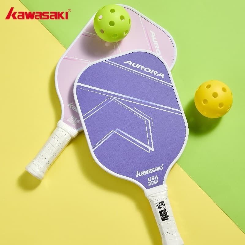 KAWASAKI คาวาซากิ Pickleball Paddle GALAXY&AURORA 220g ไฟเบอร์กลาส Pickle Racket สําหรับผู้เริ่มต้นโจมตี รูปที่ 7