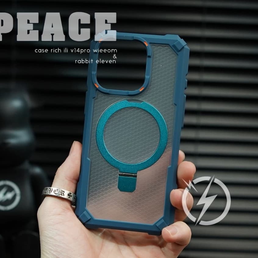 【Drop-proof/With bracket/Acrylic hard case/Black】เคส compatible for iPhone 11 12 13 14 15 16 17 pro max case รูปที่ 5