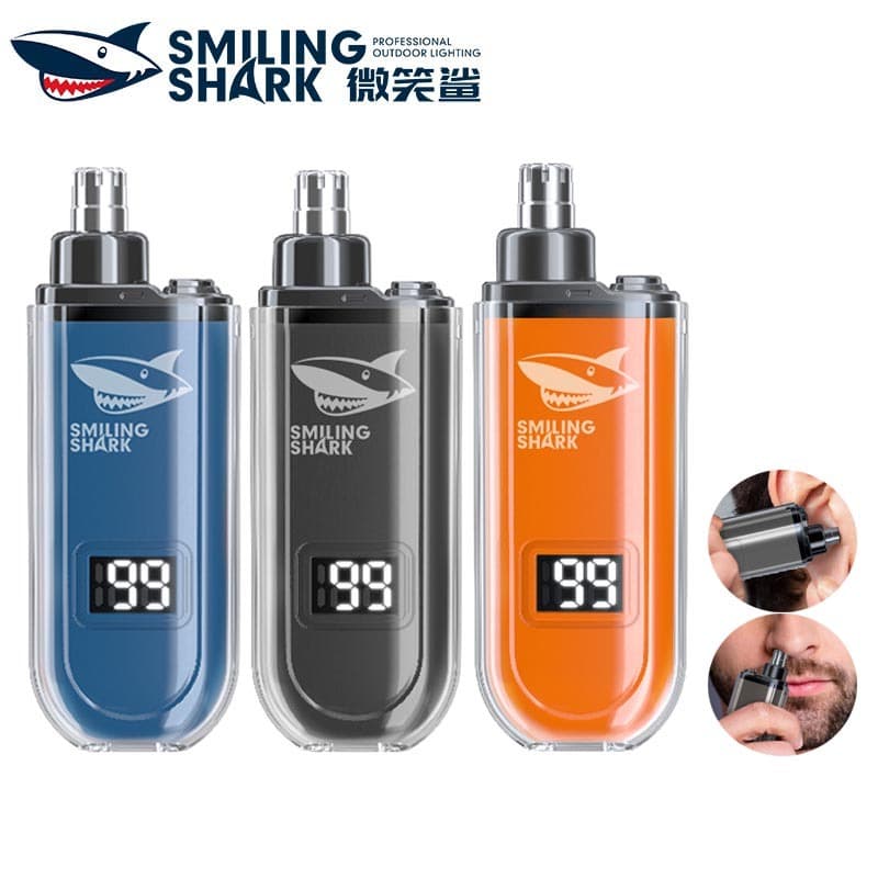 SmilingShark BM322 เครื่องเล็มขนจมูกไฟฟ้า มินิ มอเตอร์เสียงรบกวนต่ำ Type-C แบบชาร์จได้ ความสะดวกสบายโดยไม่ต้องดึงขนคิ้วผมที่ซักผ้าได้อย่างเต็มที่ รูปที่ 1