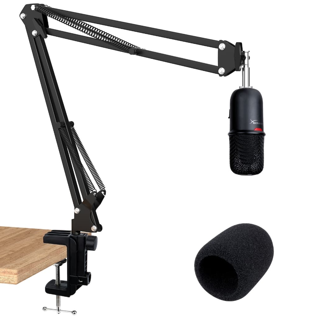 HyperX SoloCast Boom Arm - แขนไมค์เข้ากันได้กับ Hyper x SoloCast, แขนบูมไมโครโฟนพร้อมตัวกรองป๊อป, ปรับปรุงคุณภาพเสียง รูปที่ 1