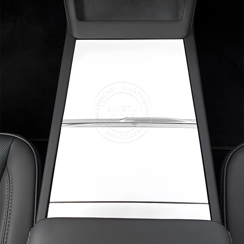 หมาะสำหรับ 2025 Tesla Model Y Juniper Model 3 Highland แผ่นป้องกันคอนโซลกลาง แผ่นซิลิโคนกันรอยขีดข่วน แผ่นตกแต่ง อุปกรณ์ปรับแต่งภายในรถยนต์ รูปที่ 6