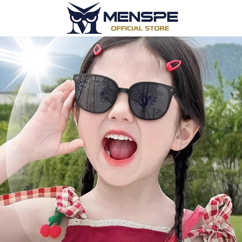 MENSPE ประจําเดือน เด็กแว่นกันแดดพับได้เด็กแฟชั่น ยูวี400ป้องกันแว่นกันแดดพ่อแม่และลูกแว่นกันแดด รูปที่ 3