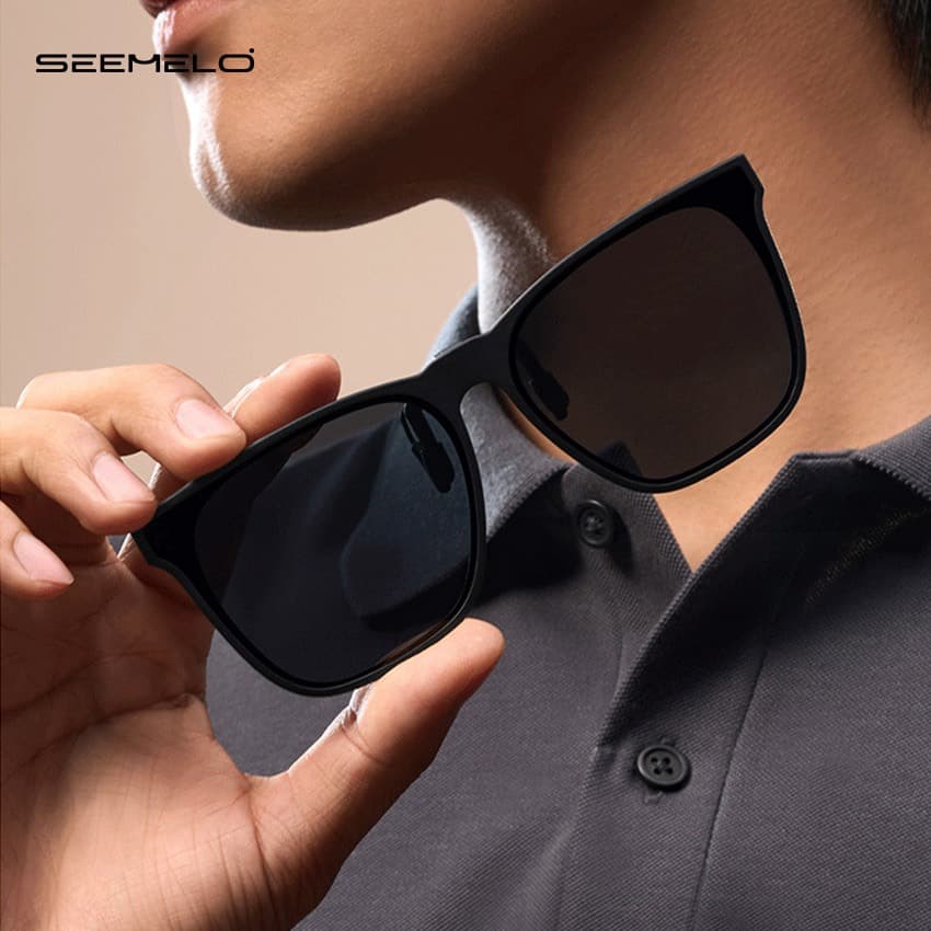 SEEMELO คลิปบนแว่นตากันแดดโพลาไรซ์ TR90 กรอบ Unisex ขนาดใหญ่ น้ำหนักเบา Anti-Glare สำหรับการขับรถและOutdoor สามารถFlip Up เพื่อใช้ร่วมกับแว่นตามใบสั่งแพทย์ รูปที่ 2