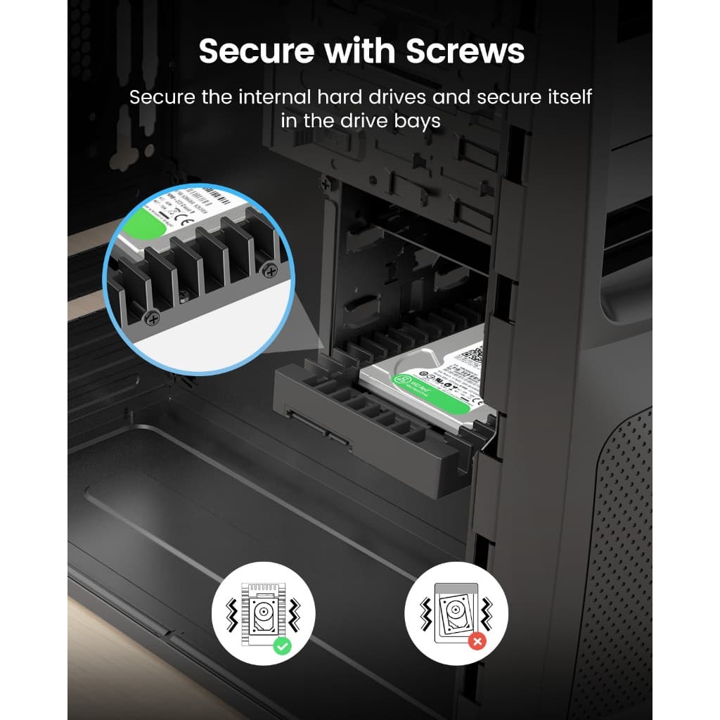 ORICO แคดดี้ฮาร์ดไดรฟ์ 2.5 นิ้วถึง 3.5 นิ้ว SATA 3.0 ถึง USB 3.0 อะแดปเตอร์ 6Gbps รูปที่ 7