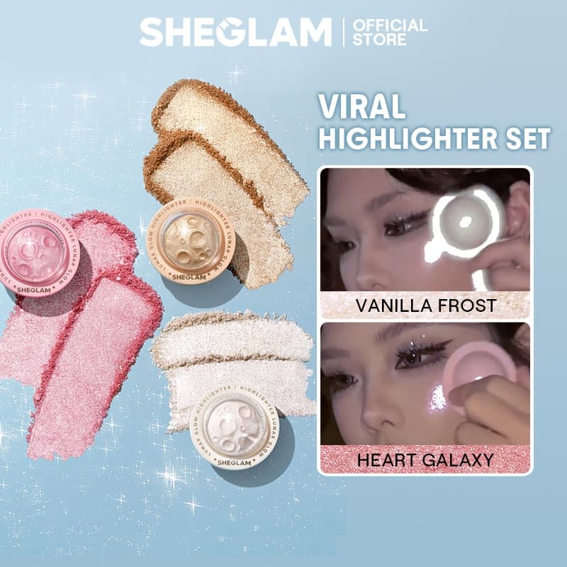 Sheglam Lunar Glow Highlighter Long Wear Brightening Non-Caking Waterproof Glow Highlighter แต่งหน้า รูปที่ 1