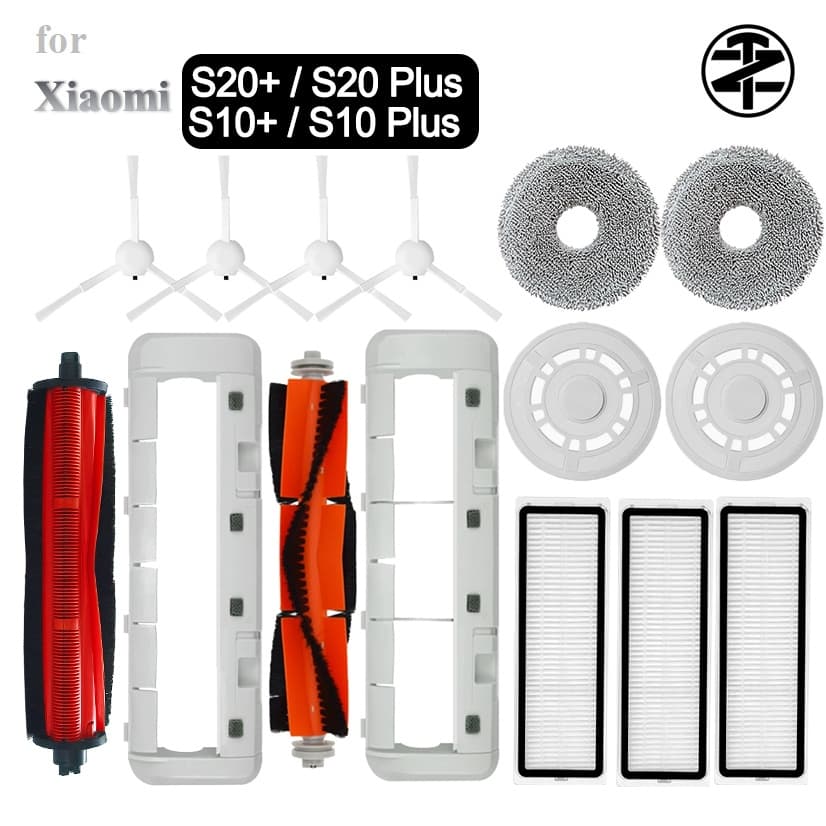 สําหรับเครื่องดูดฝุ่นหุ่นยนต์ Xiaomi S20+ / S20 Plus / S10+ / S10 Plus อุปกรณ์เสริม, อะไหล่: แปรงกลิ้งป้องกันการม้วน รูปที่ 1