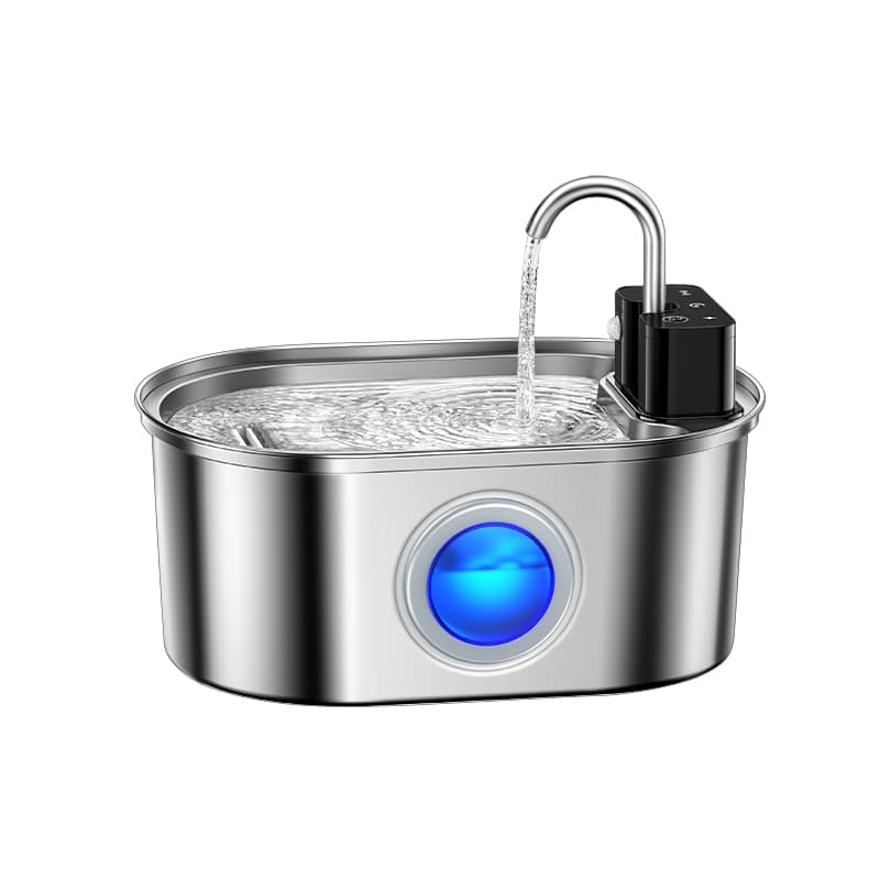 ROJECO 3.2L สแตนเลสน้ําพุสัตว์เลี้ยงไร้สายดื่ม Feeder แบตเตอรี่ดําเนินการอัตโนมัติ Motion Sensor เครื่องจ่ายน้ําอุปกรณ์สัตว์เลี้ยง รูปที่ 8