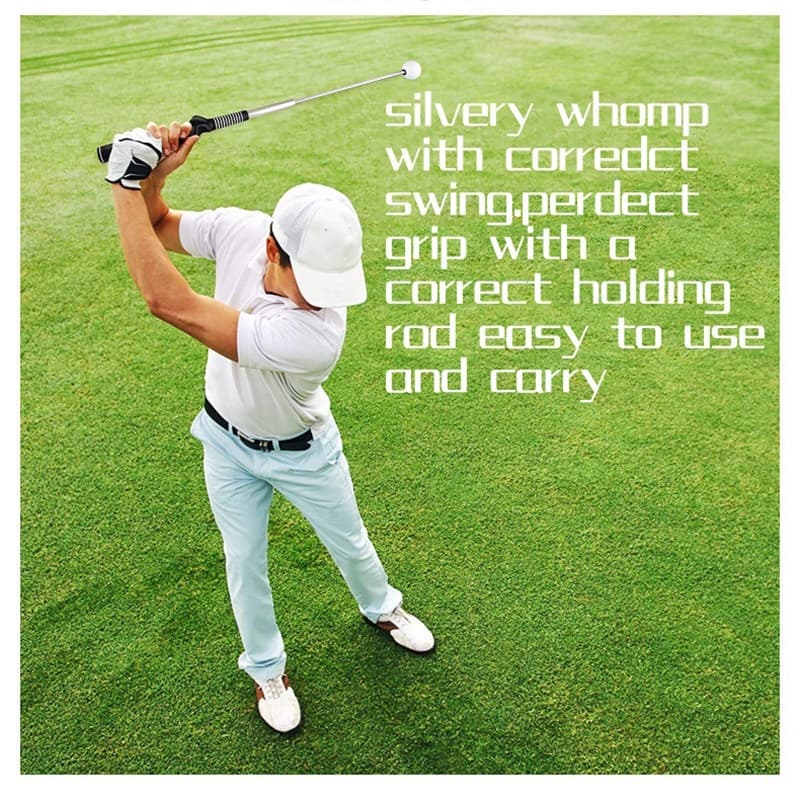 เครื่องฝึกสวิง Golf equipment อุปกรณ์ฝึกซ้อมกอล์ฟ แบบพกพา ยืดหดได้ สําหรับฝึกตีกอล์ฟ รูปที่ 7