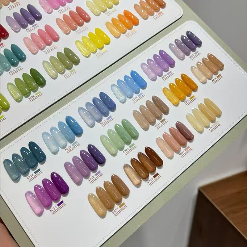 YANXZ 40 สี สีเจลไซรัปรุ่นใหม่ ฟรีชุดชาร์จชาร์จ เนื้อสวยละมุนค่ะ ไม่บางจนเกินไปทาง่ายและสวยมากค่ะ รูปที่ 9