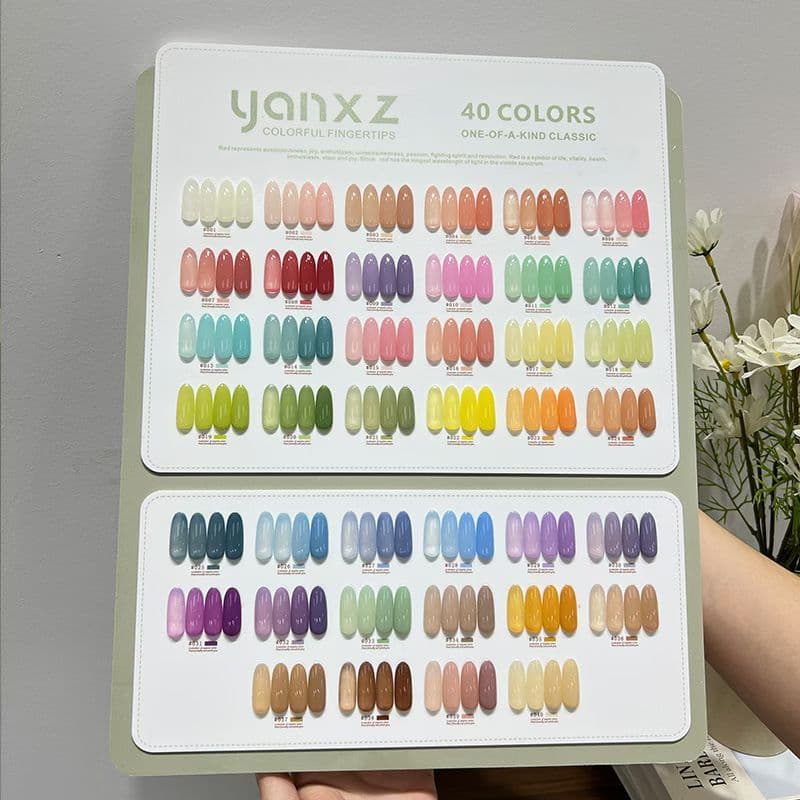 YANXZ 40 สี สีเจลไซรัปรุ่นใหม่ ฟรีชุดชาร์จชาร์จ เนื้อสวยละมุนค่ะ ไม่บางจนเกินไปทาง่ายและสวยมากค่ะ รูปที่ 7