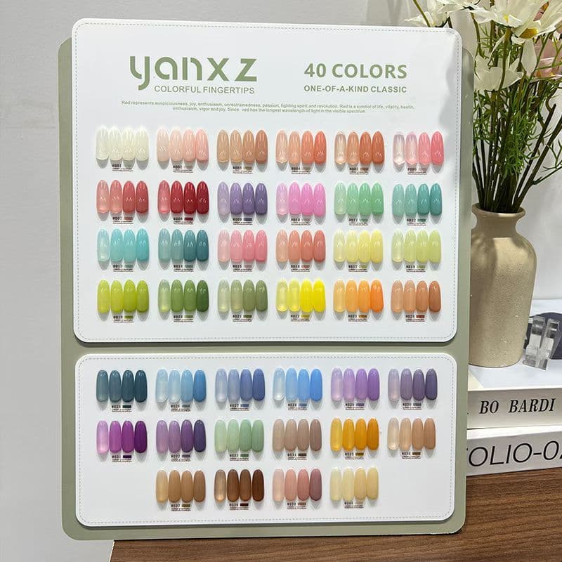 YANXZ 40 สี สีเจลไซรัปรุ่นใหม่ ฟรีชุดชาร์จชาร์จ เนื้อสวยละมุนค่ะ ไม่บางจนเกินไปทาง่ายและสวยมากค่ะ รูปที่ 5