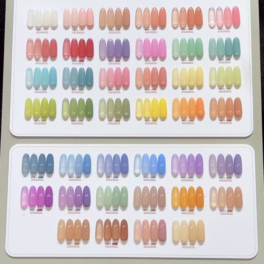 YANXZ 40 สี สีเจลไซรัปรุ่นใหม่ ฟรีชุดชาร์จชาร์จ เนื้อสวยละมุนค่ะ ไม่บางจนเกินไปทาง่ายและสวยมากค่ะ รูปที่ 3