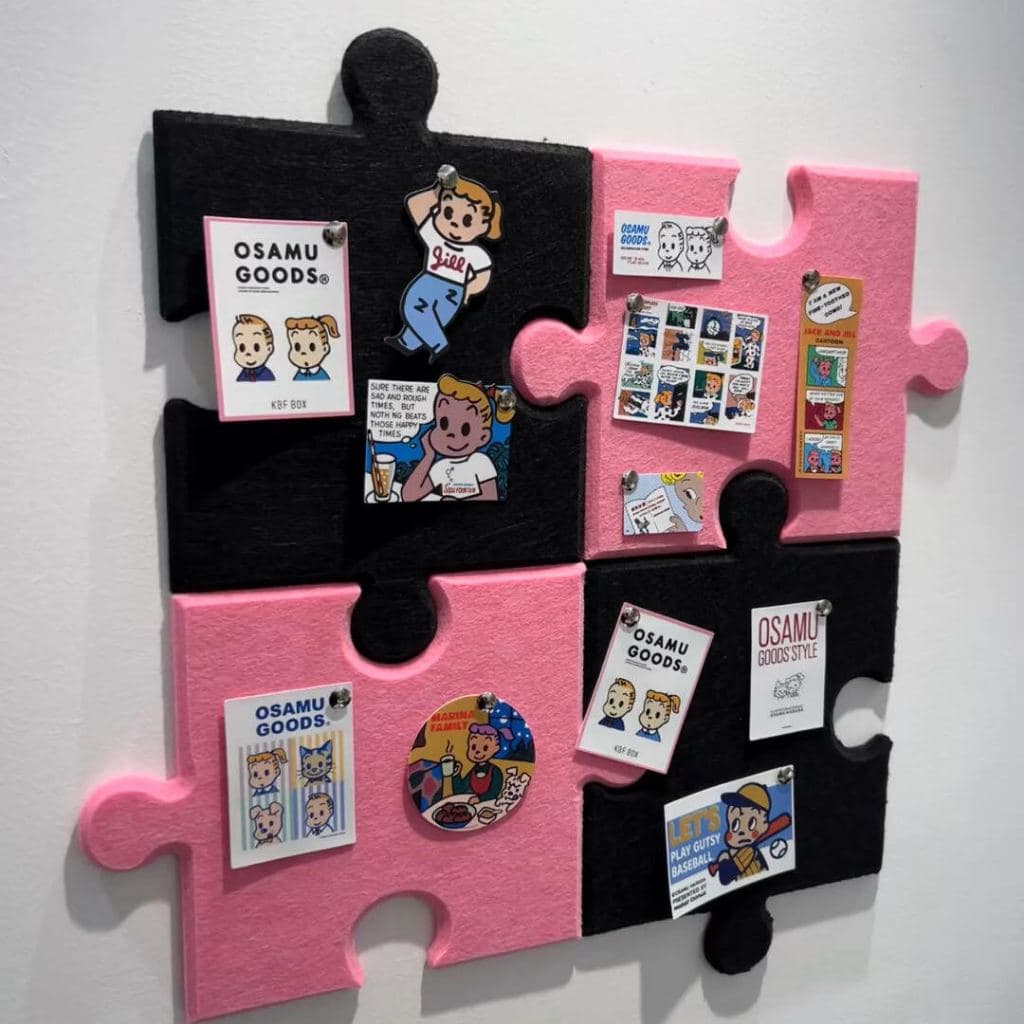 DIY ins Photo Wall Felt ข้อความสติ๊กเกอร์ติดผนัง Dopamine พื้นหลังตกแต่งผนังแบบมีกาวในตัว รูปที่ 1