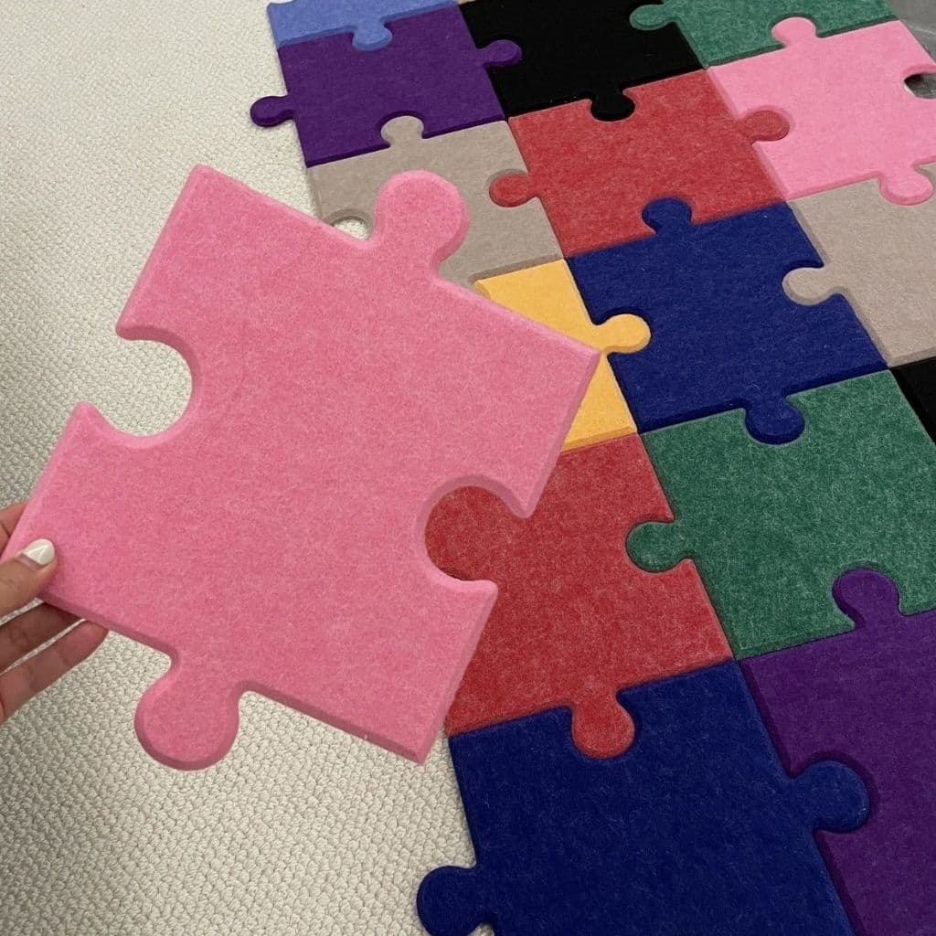 DIY ins Photo Wall Felt ข้อความสติ๊กเกอร์ติดผนัง Dopamine พื้นหลังตกแต่งผนังแบบมีกาวในตัว รูปที่ 7