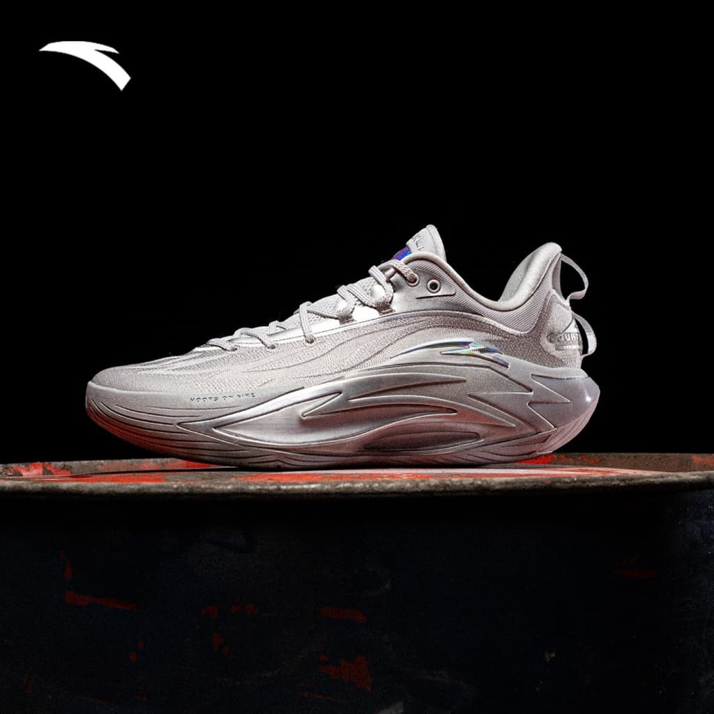 ANTA Shock Wave 7 รองเท้าบาสเกตบอลชาย ตาข่ายระบายอากาศ ทนทาน กันลื่น ลดแรงกระแทก พื้นคาร์บอน 1125C1126 รูปที่ 9