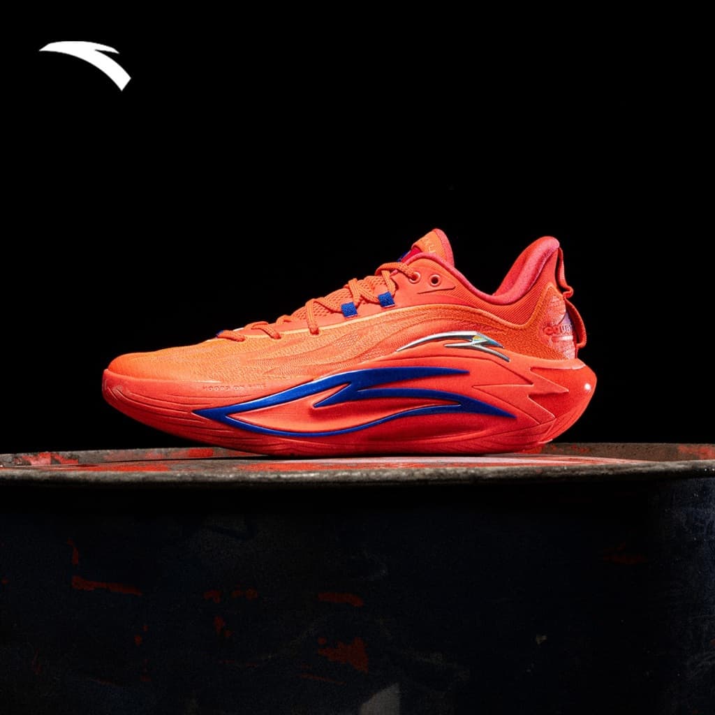 ANTA Shock Wave 7 รองเท้าบาสเกตบอลชาย ตาข่ายระบายอากาศ ทนทาน กันลื่น ลดแรงกระแทก พื้นคาร์บอน 1125C1126 รูปที่ 8