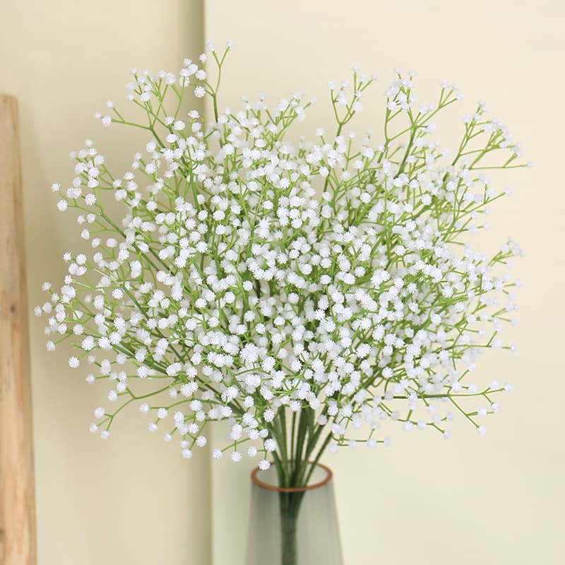 ช่อดอกไม้ประดิษฐ์ Gypsophila ตกแต่งงานแต่งงาน สไตล์ Ins ตกแต่งบ้าน ดอกไม้ปลอม รูปที่ 1