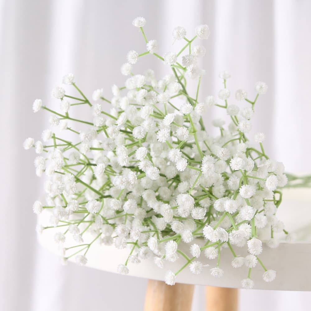 ช่อดอกไม้ประดิษฐ์ Gypsophila ตกแต่งงานแต่งงาน สไตล์ Ins ตกแต่งบ้าน ดอกไม้ปลอม รูปที่ 3