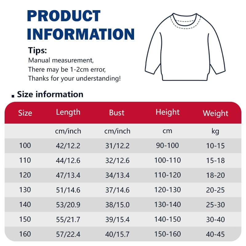 เสื้อแขนยาวสำหรับเด็กอายุ 3-15 ปี ทำจากผ้าฝ้าย 100%ที่ระบายอากาศได้ดีและดูดซับเหงื่อ รูปที่ 2