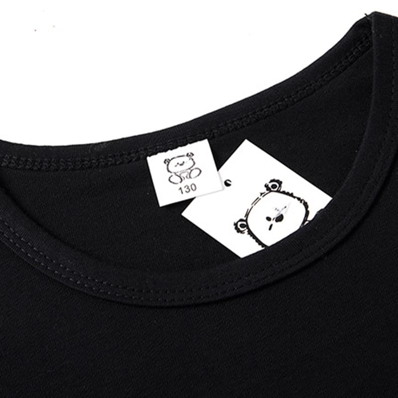 เสื้อแขนยาวสำหรับเด็กอายุ 3-15 ปี ทำจากผ้าฝ้าย 100%ที่ระบายอากาศได้ดีและดูดซับเหงื่อ รูปที่ 4