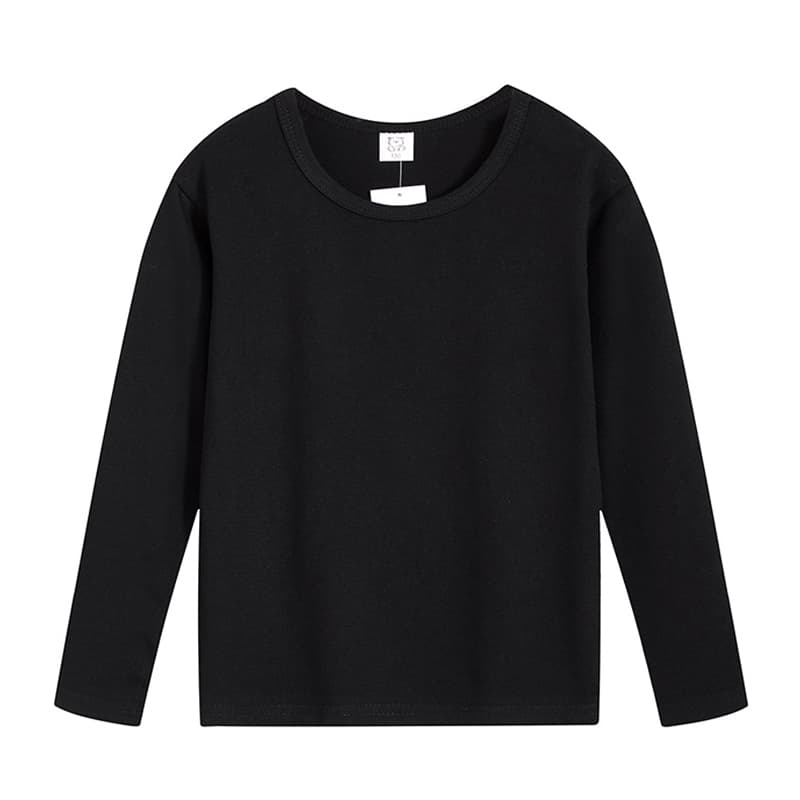 เสื้อแขนยาวสำหรับเด็กอายุ 3-15 ปี ทำจากผ้าฝ้าย 100%ที่ระบายอากาศได้ดีและดูดซับเหงื่อ รูปที่ 8