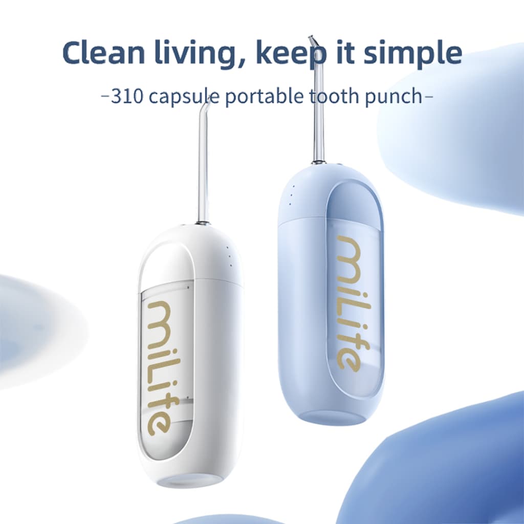MiLife เครื่องพ่นน้ำทำความสะอาดฟัน ME0803 150ML 1200 Pulses/min IPX7 กันน้ํา Water Flosser Oral Irrigator อุปกรณ์ทำความสะอาดฟัน รูปที่ 2