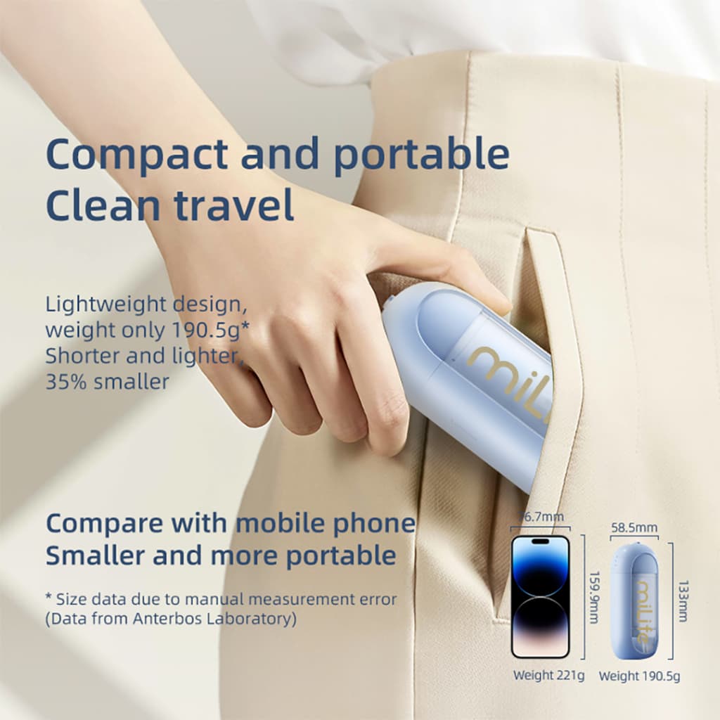 MiLife เครื่องพ่นน้ำทำความสะอาดฟัน ME0803 150ML 1200 Pulses/min IPX7 กันน้ํา Water Flosser Oral Irrigator อุปกรณ์ทำความสะอาดฟัน รูปที่ 3