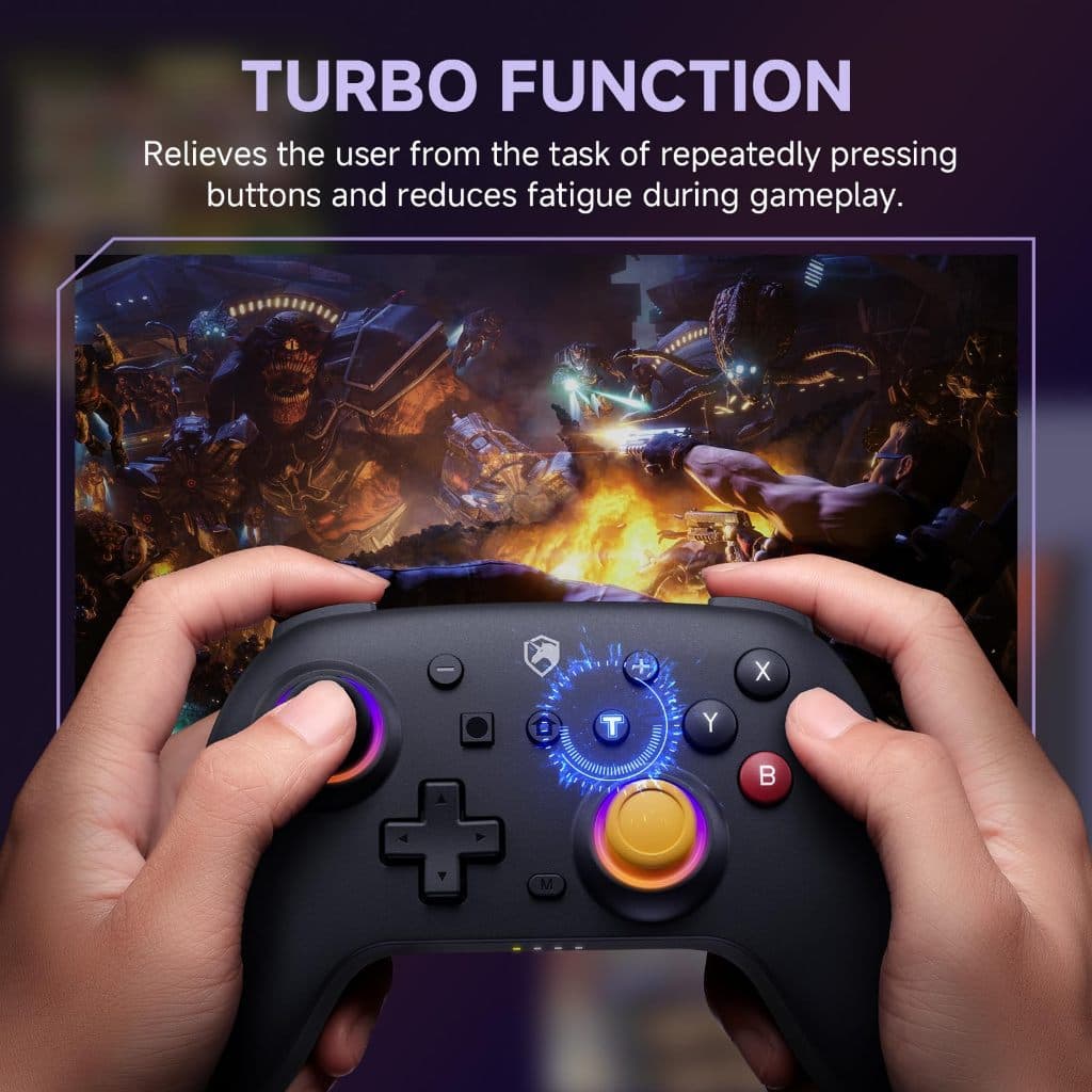 NYXI Wireless Switch Pro Controller สําหรับ Nintendo Switch2/Switch Lite/Switch OLED - จอยสติ๊กเกมแพด รูปที่ 5