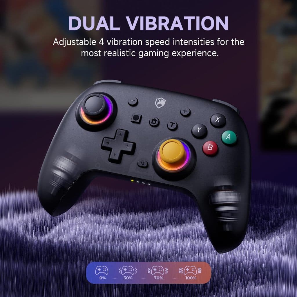 NYXI Wireless Switch Pro Controller สําหรับ Nintendo Switch2/Switch Lite/Switch OLED - จอยสติ๊กเกมแพด รูปที่ 3