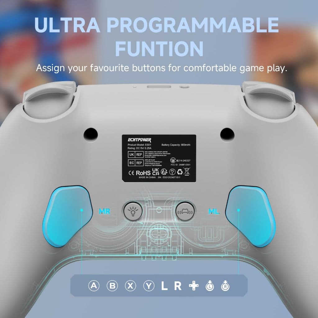 NYXI Wireless Switch Pro Controller สําหรับ Nintendo Switch2/Switch Lite/Switch OLED - จอยสติ๊กเกมแพด รูปที่ 6