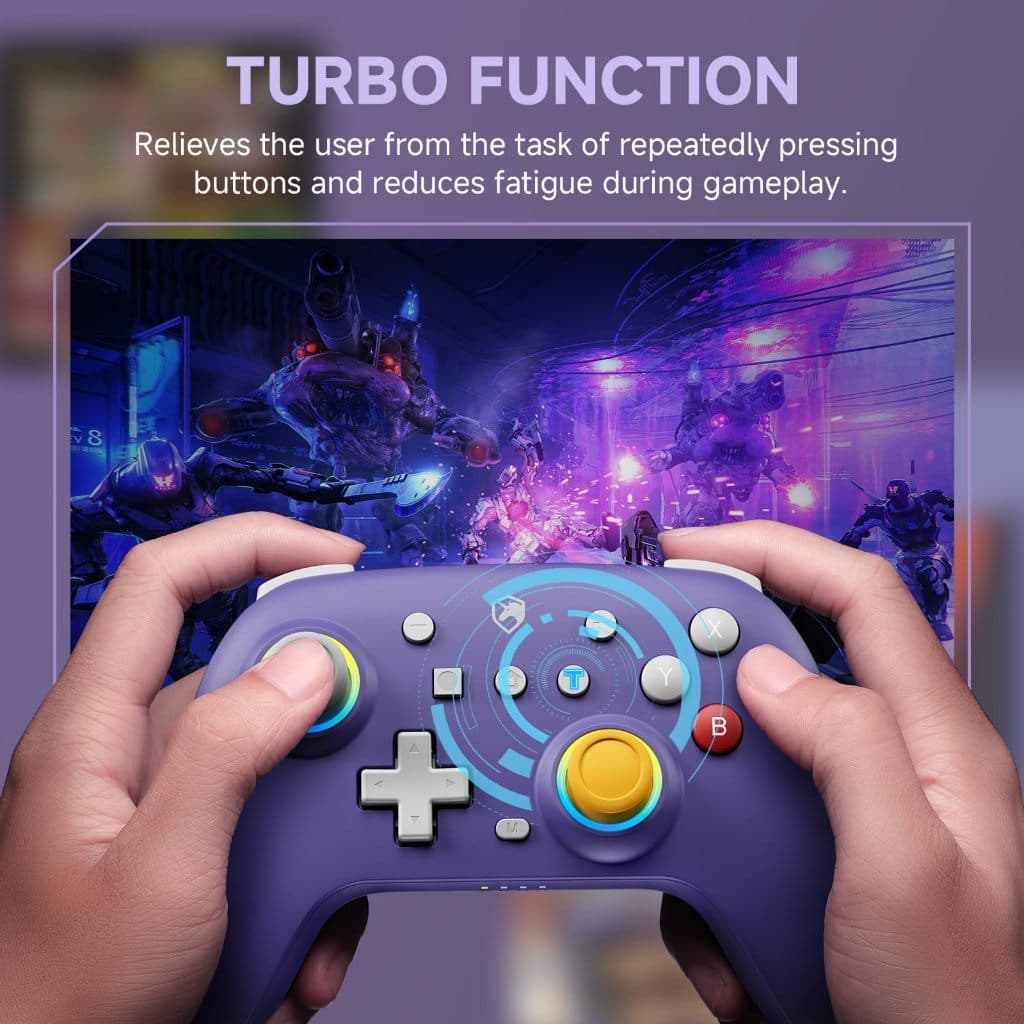 NYXI Wireless Switch Pro Controller สําหรับ Nintendo Switch2/Switch Lite/Switch OLED - จอยสติ๊กเกมแพด รูปที่ 9