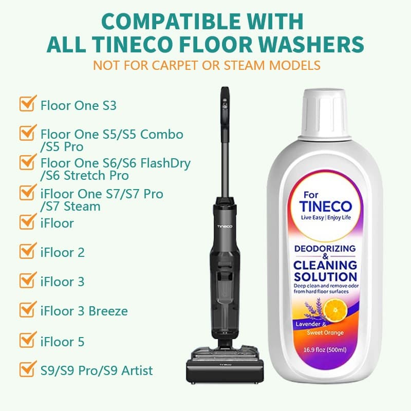 สําหรับ Tineco Multi-Surface Deodoing Cleaning Solution สําหรับ iFloor/Breze/Floor One S3/S5/Combo/S6/S7 Pro เครื่องซักผ้าเครื่องดูดฝุ่นแห้งเปียก รูปที่ 2