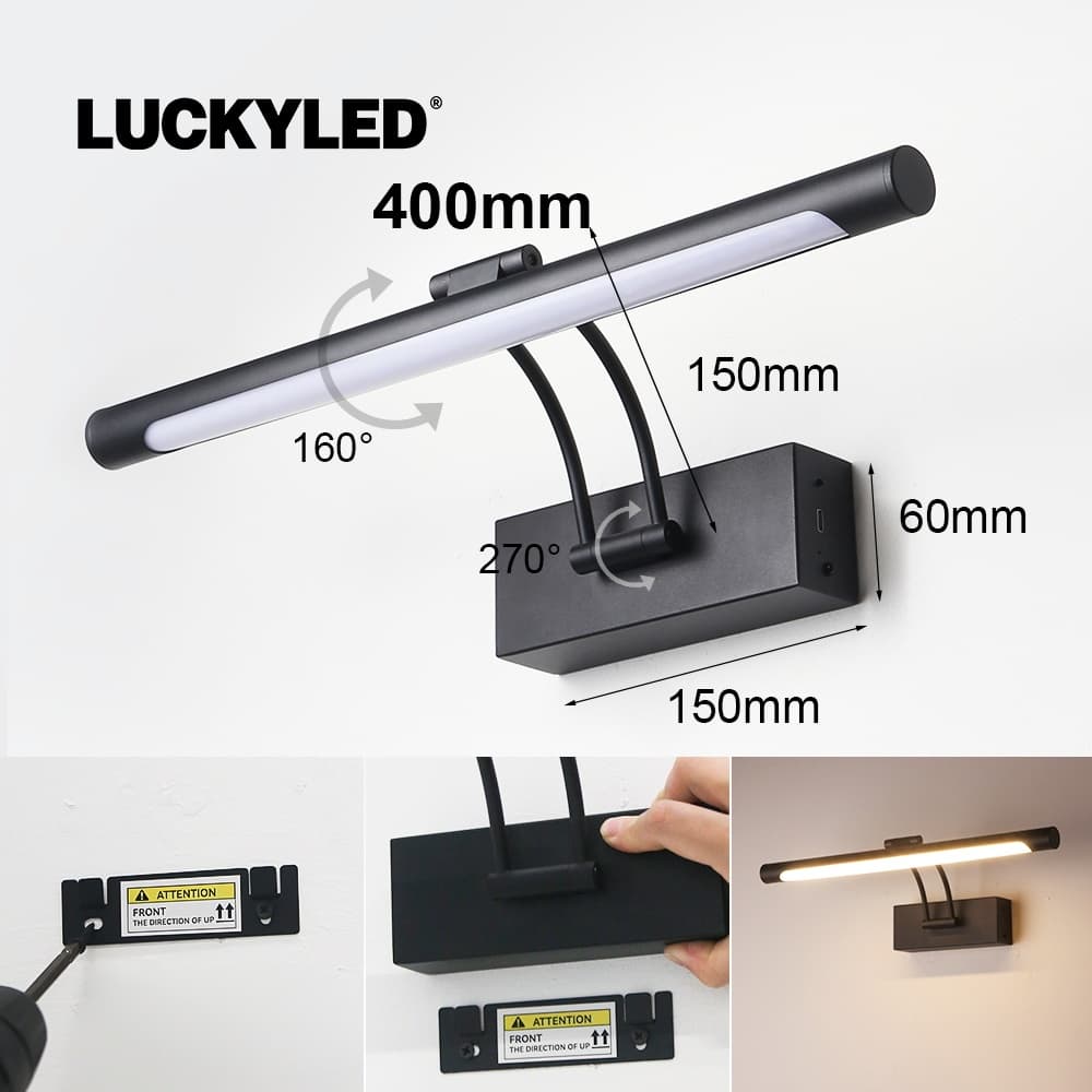 SEEDIQ โคมไฟติดผนัง USB 40cm ควบคุมรีโมท เปลี่ยนสีสว่าง สร้างบรรยากาศในบ้านได้อย่างสมบูรณ์แบบ รูปที่ 5