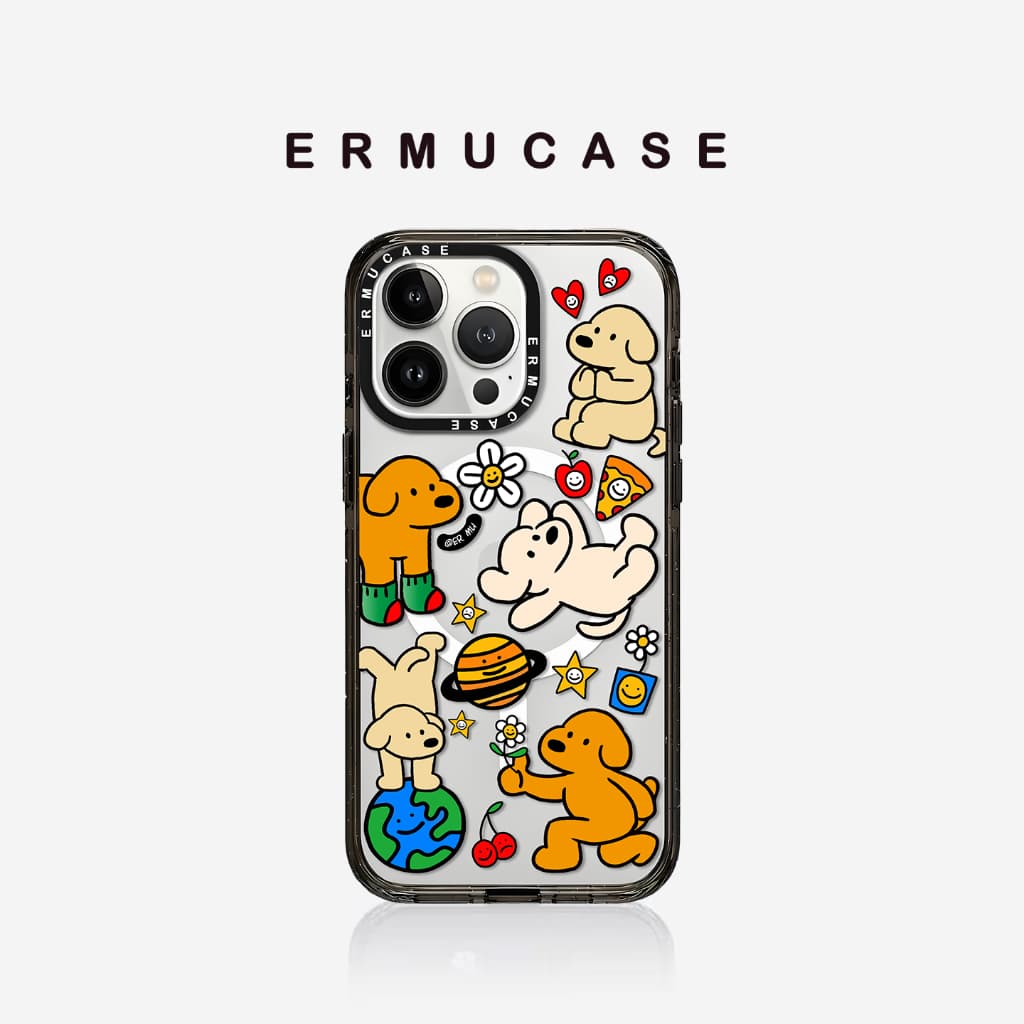 เหมาะสําหรับ IPhone 13 14 15 16 Pro Max Shock-proof Magnetic เคสโทรศัพท์ส่วนบุคคล-Super น่ารักสุนัข Paradise การ์ตูนแฟชั่นสติกเกอร์ รูปที่ 6