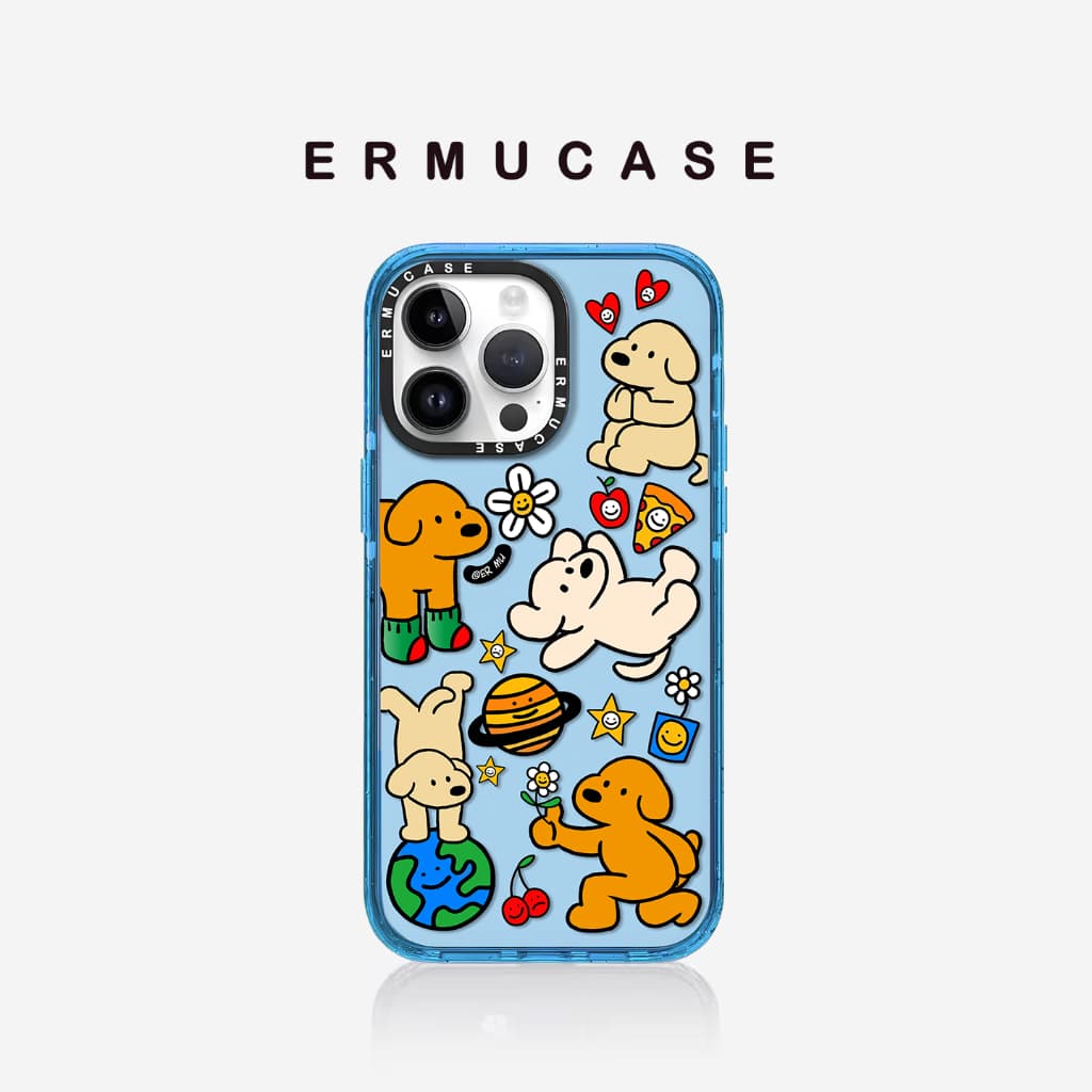 เหมาะสําหรับ IPhone 13 14 15 16 Pro Max Shock-proof Magnetic เคสโทรศัพท์ส่วนบุคคล-Super น่ารักสุนัข Paradise การ์ตูนแฟชั่นสติกเกอร์ รูปที่ 4