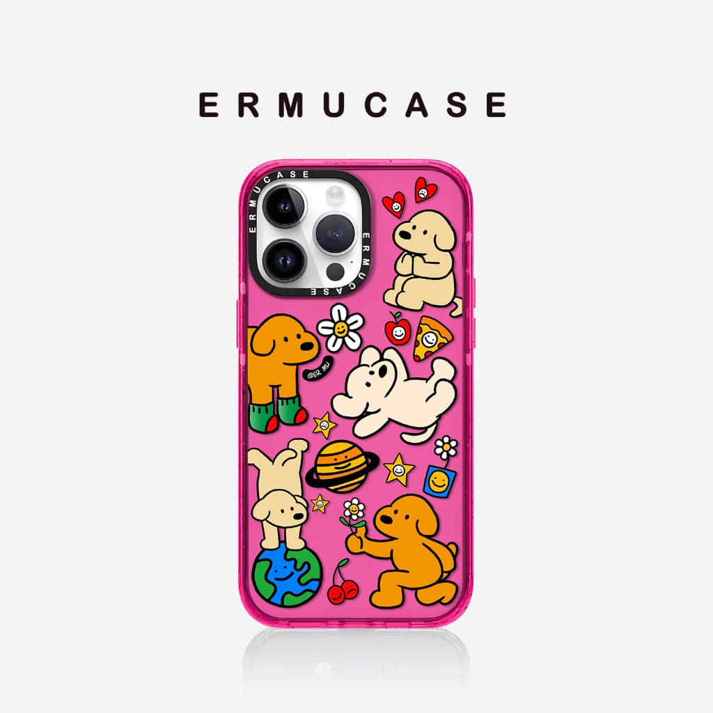 เหมาะสําหรับ IPhone 13 14 15 16 Pro Max Shock-proof Magnetic เคสโทรศัพท์ส่วนบุคคล-Super น่ารักสุนัข Paradise การ์ตูนแฟชั่นสติกเกอร์ รูปที่ 2