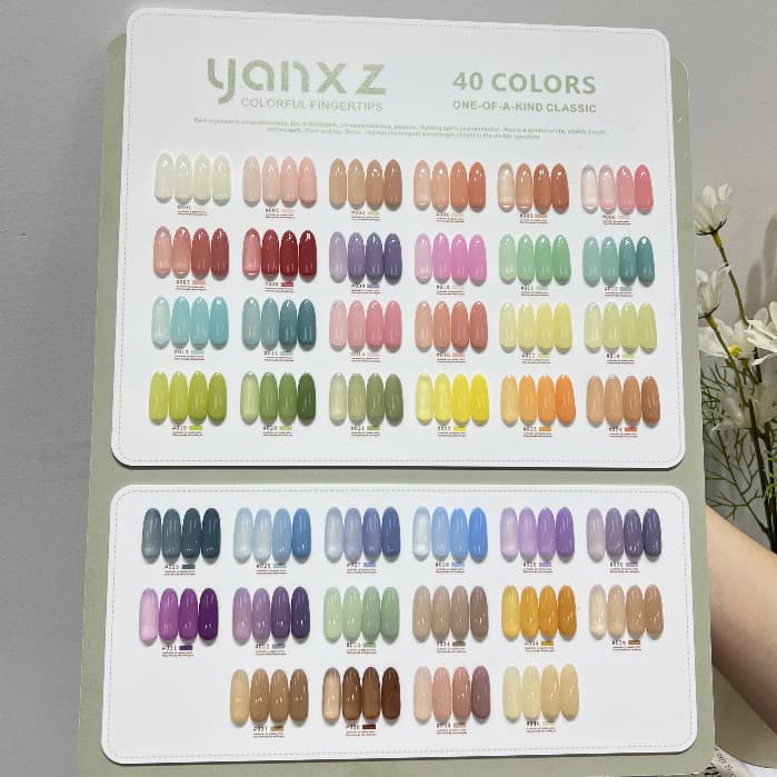 YANXZ 40 สี สีเจลไซรัปรุ่นใหม่ ฟรีชุดชาร์จชาร์จ เนื้อสวยละมุนค่ะ ไม่บางจนเกินไปทาง่ายและสวยมากค่ะ รูปที่ 1