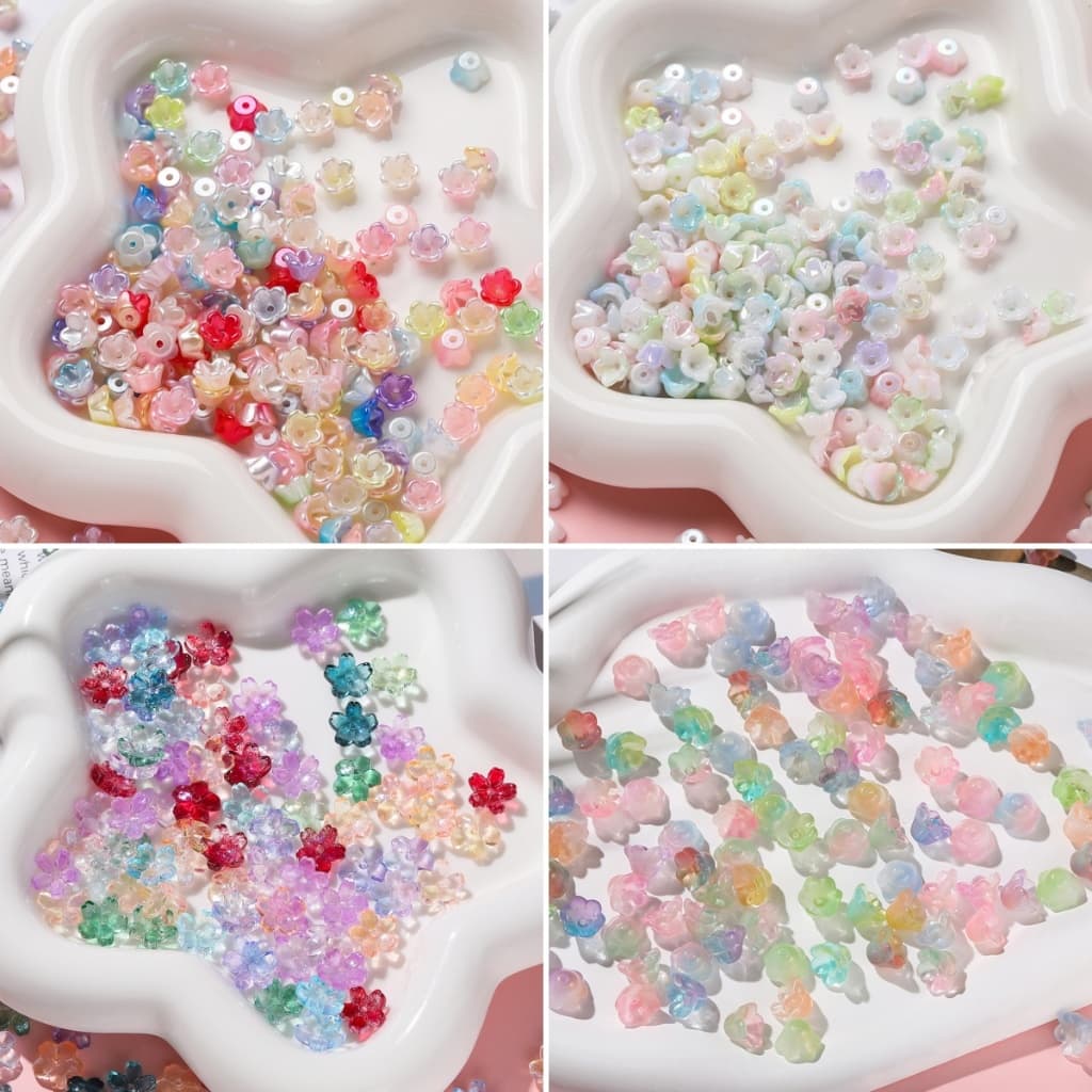 อุปกรณ์ทำเครื่องประดับลูกปัด แบบ DIY ลาย Lily of the Valley รูปที่ 1